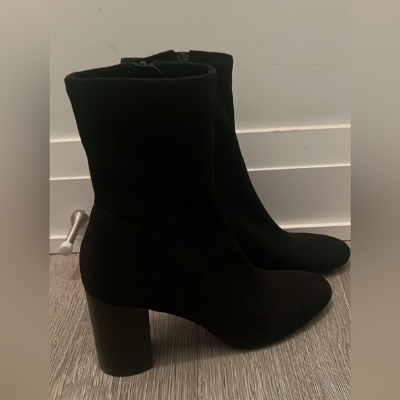 Never used Mango Black Heeled Boots - Picture 1 of 4